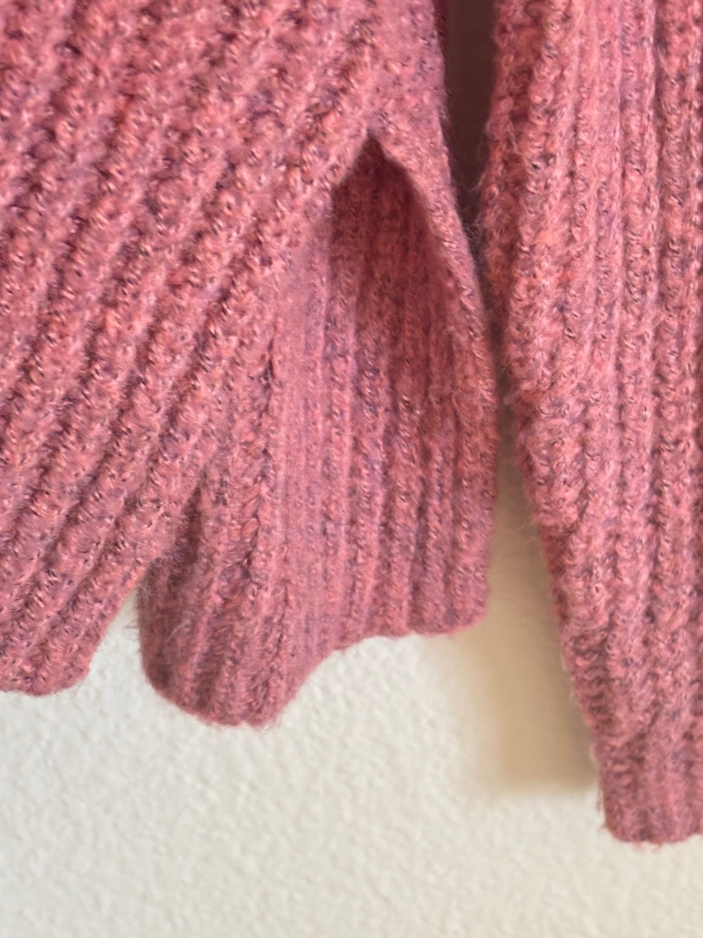 Leith Chunky Mock Sweater Raspberry Size Small - Picture 7 of 7